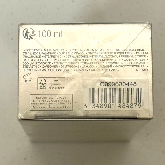 DIOR HOMME 3.4 OZ. AFTER SHAVE BALM (BRAND NEW IN SEALED BOX, NEVER USED) - Picture 3 of 4